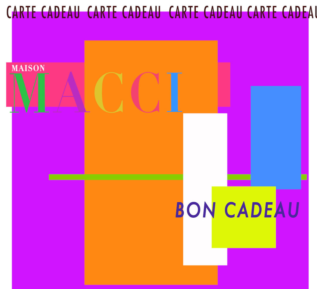 CARTE CADEAU MAISON MACCI